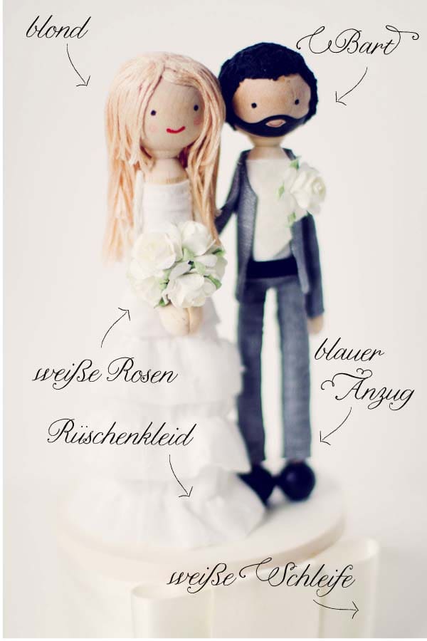 Tortenfiguren Hochzeit individuell