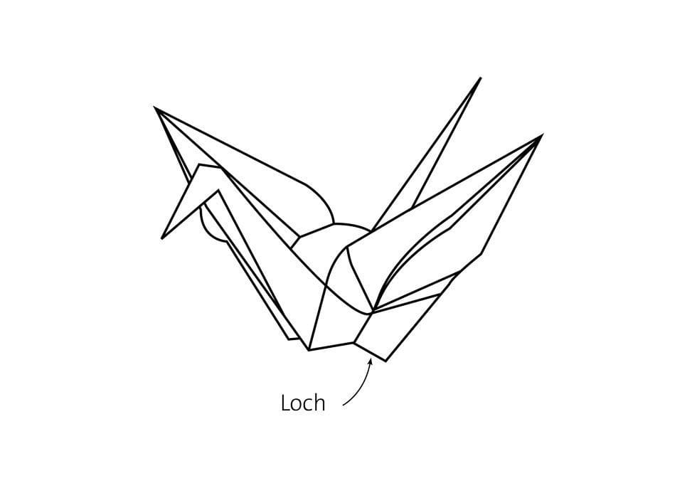 Origami-Kraniche falten