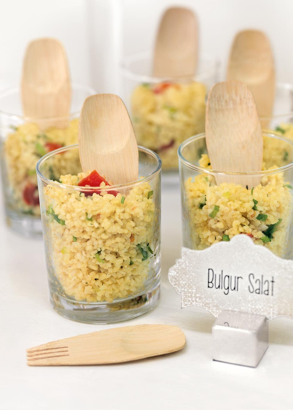 Hochzeit Snacks Bulgur Salat im Glas