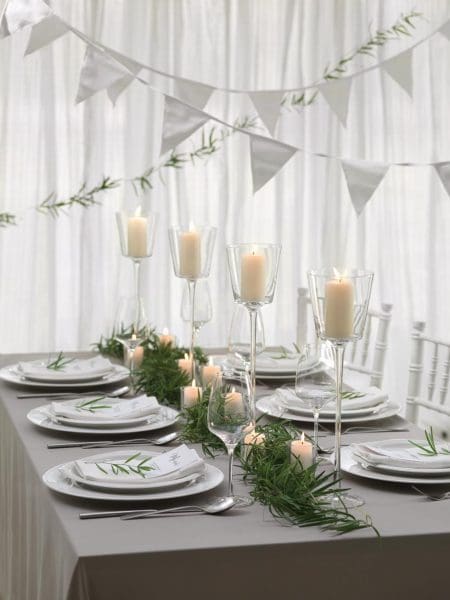 Tischdeko Hochzeit grün