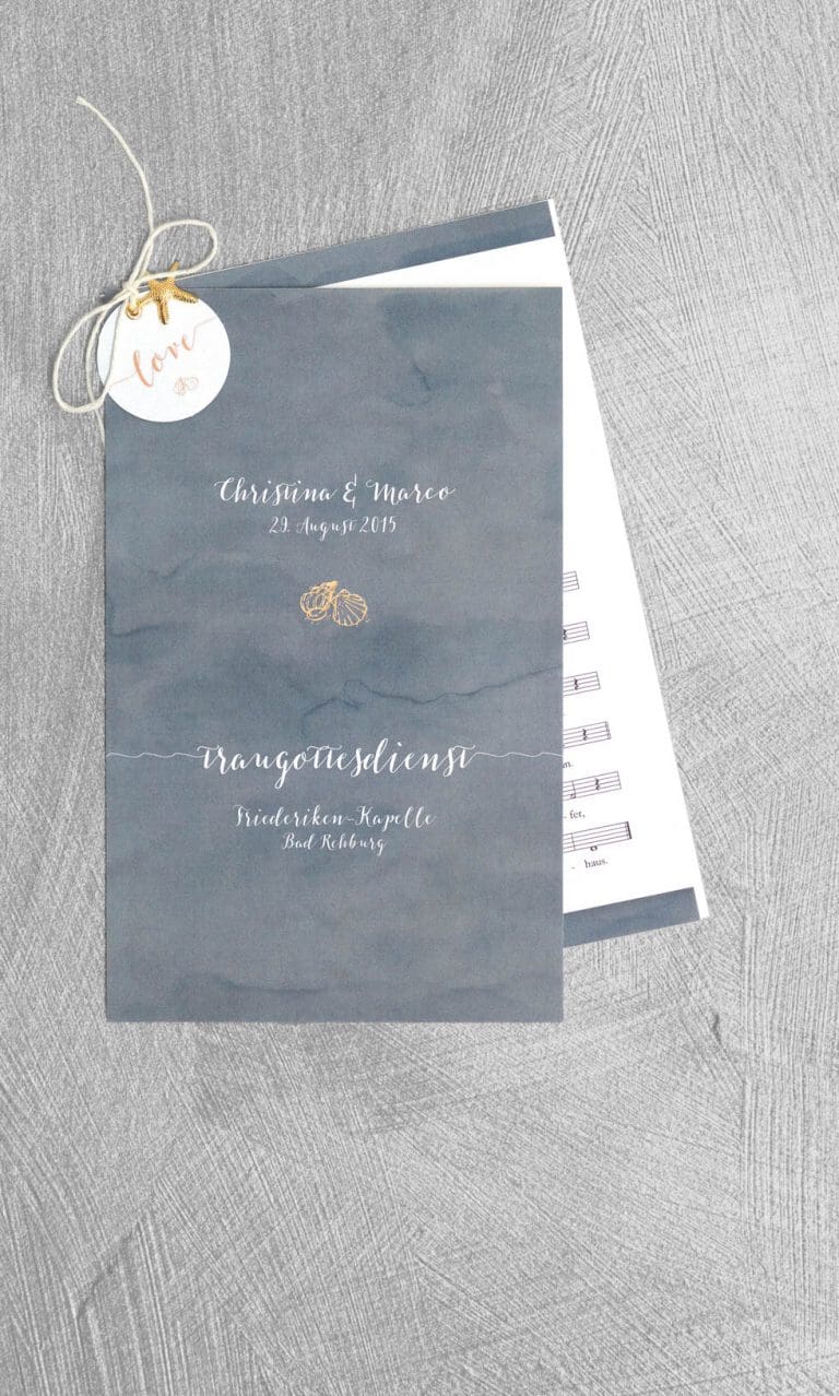 Die 4 besten Optionen für ein tolles Kirchenheft zur Trauung