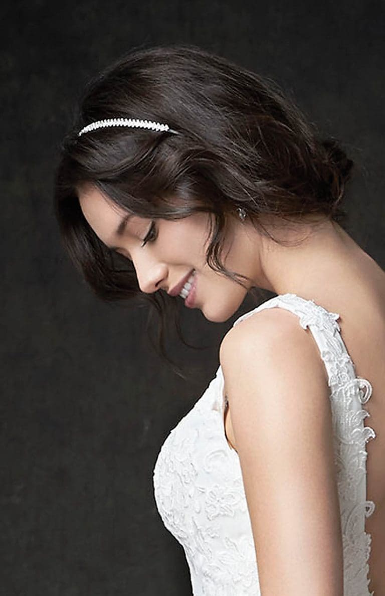 Brautfrisuren kurze Haare und schulterlange Haare: Geniale Ideen