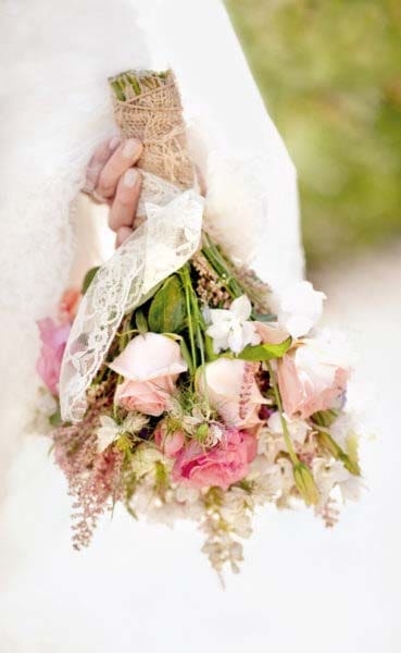 Brautstrauß Rosa und Weiß