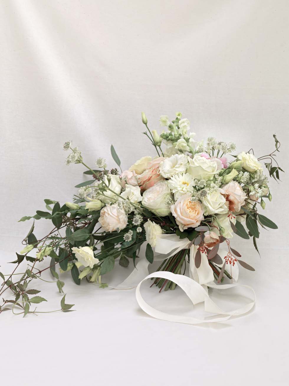 Brautstrauß Rosen in Rosa und Weiß