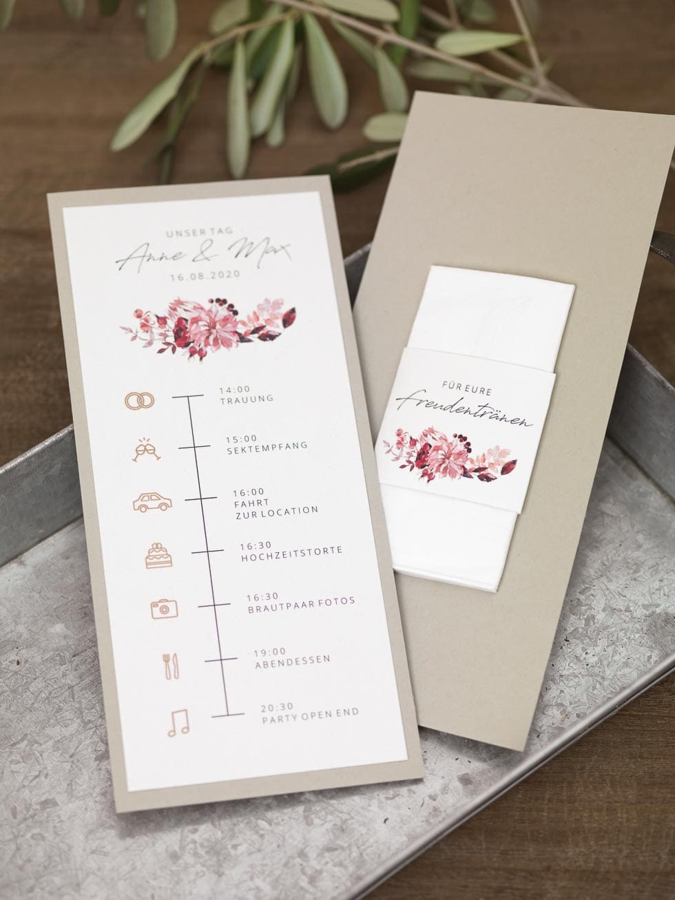 Timeline Hochzeit Icons: Symbole & Vorlage zum Download