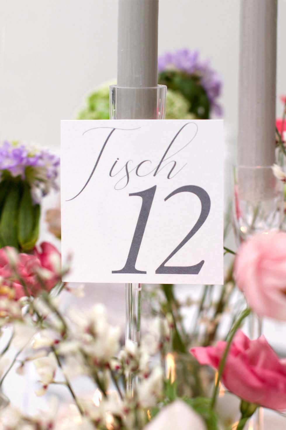 Tischnummer für die Hochzeit – 81 Beispiele & Inspirationen