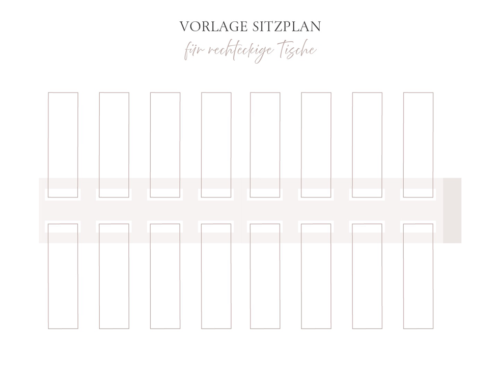 Sitzordnung Vorlage Download rechteckig