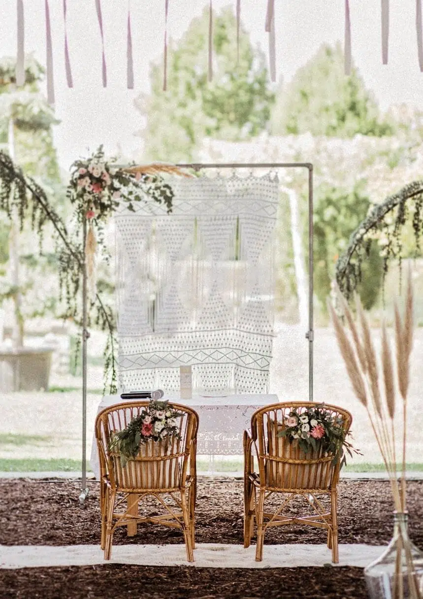 DSYOGX Quadratischer Hochzeitsbogen 2x1,5m Gold - Eisen Gestell