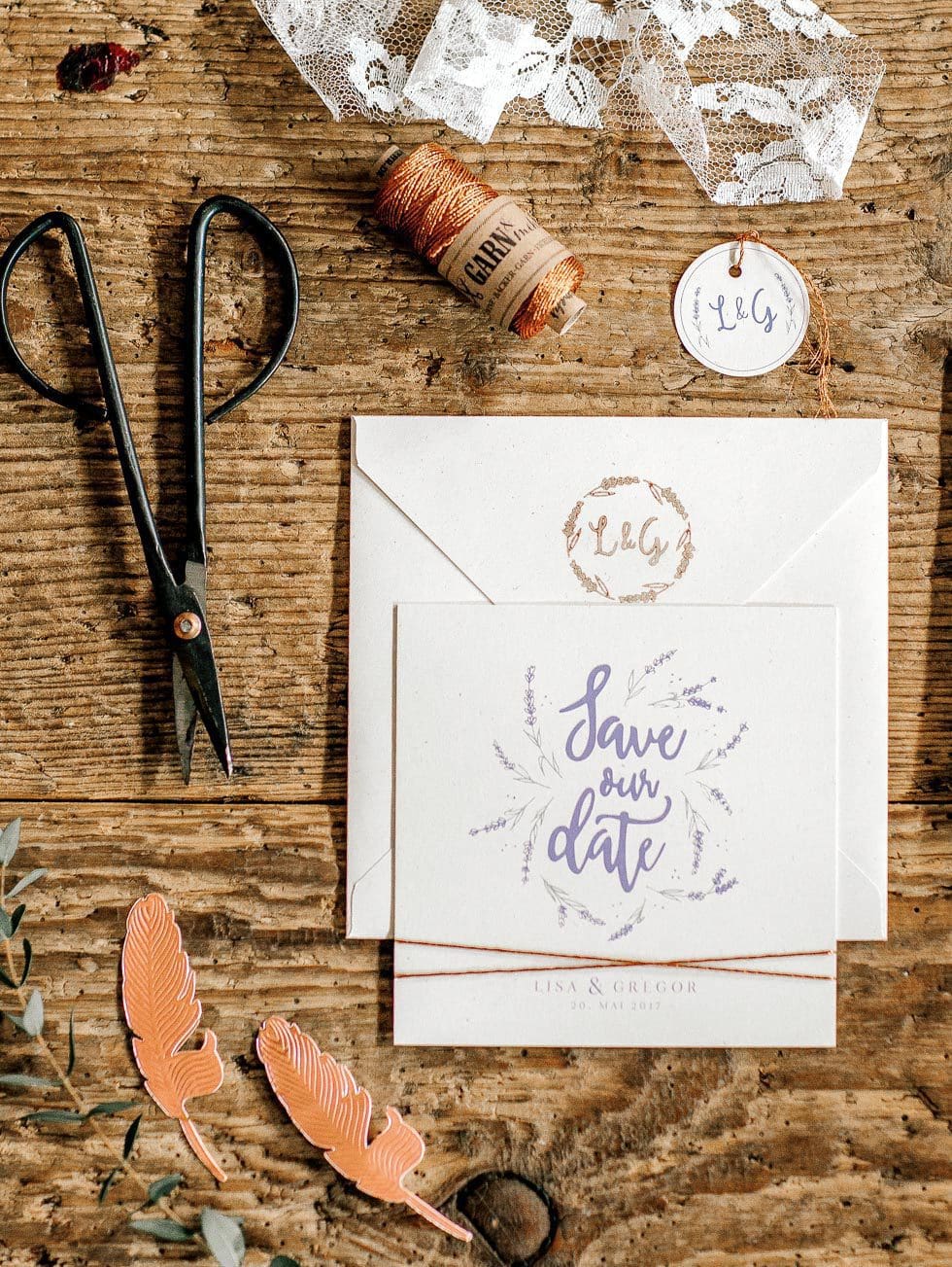 Save the Date Anhänger Stempel