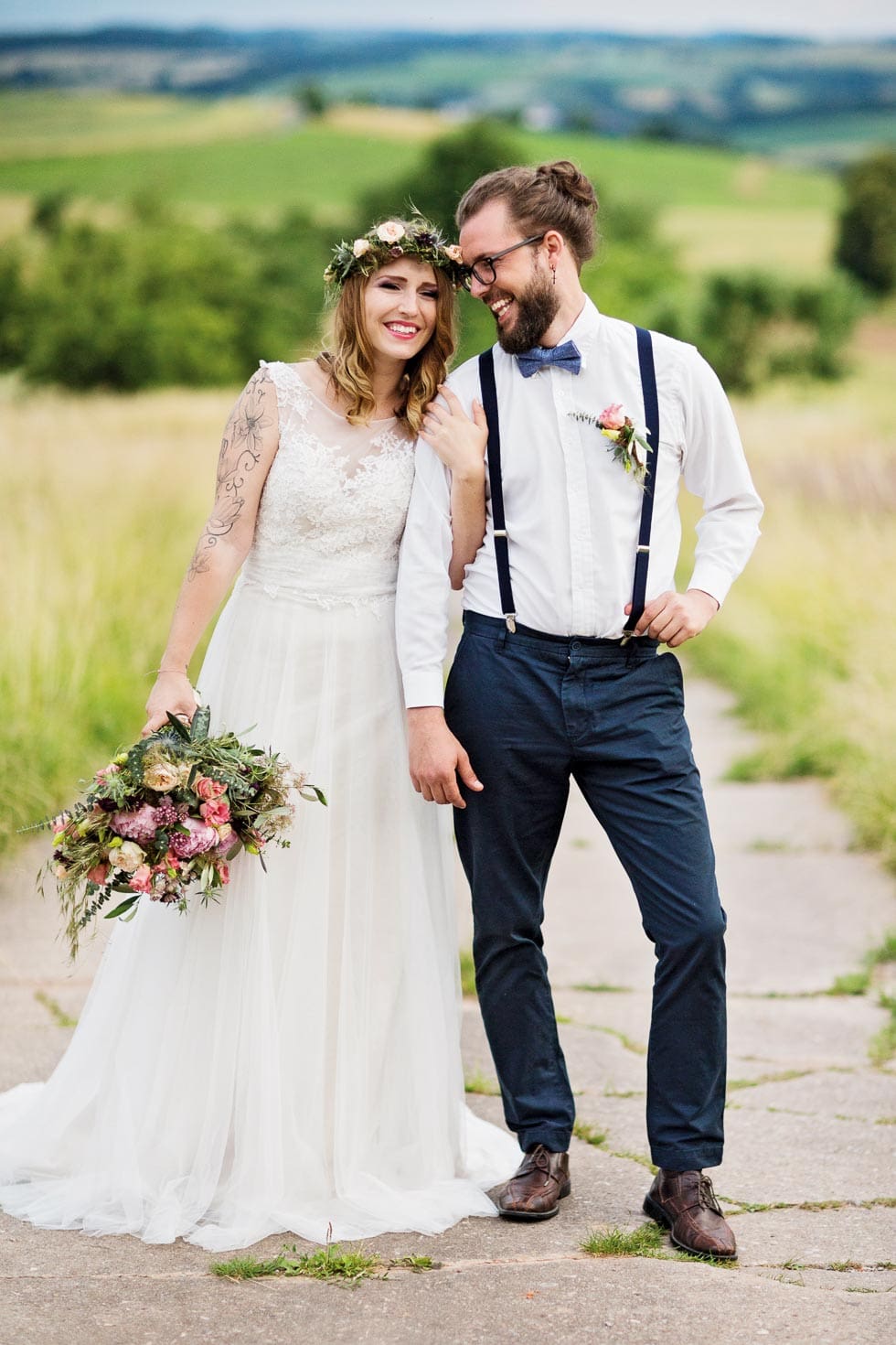 Vintage Meets Boho Naturliches Hochzeitskonzept Fur Die Freie Trauung