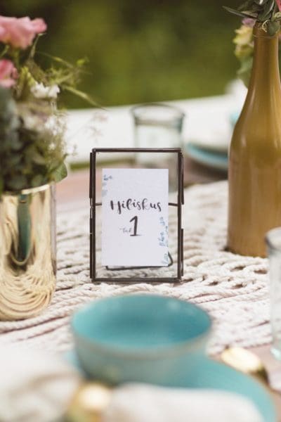 Tischnummer Hochzeit
