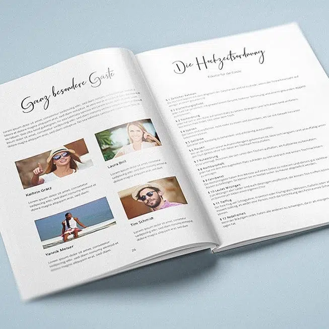 Hochzeitszeitung Lustige Beiträge, die für Unterhaltung