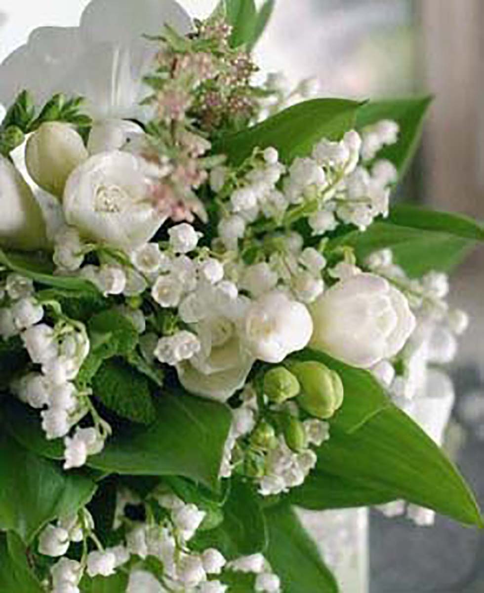 Hochzeitsblumen Brautstrauß Maiglöckchen