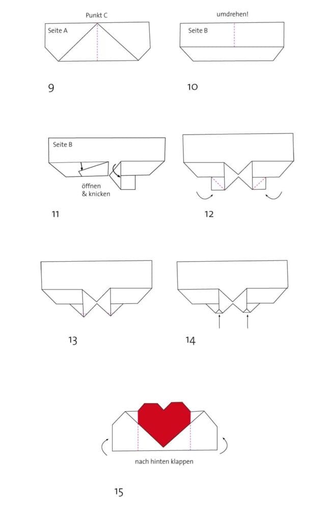 Origami Herz: Die 5 besten Anleitungen für ganz süße Herzen