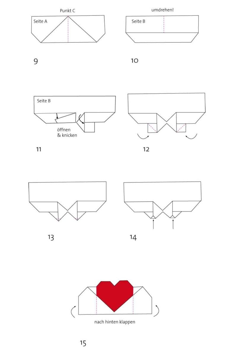Origami Herz: Die 5 besten Anleitungen für ganz süße Herzen