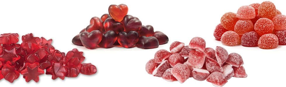 rote Süßigkeiten Fruchtgummi