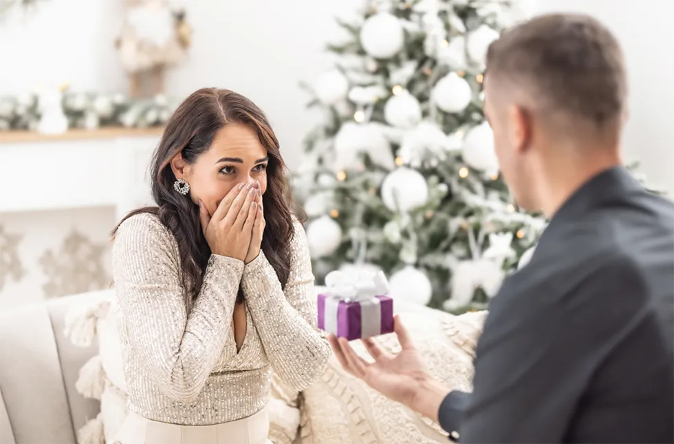 Heiratsantrag Weihnachten Geschenk
