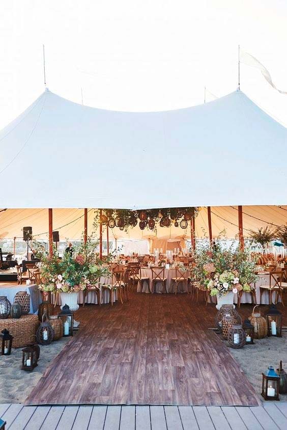 Sailcloth Zelt Hochzeit