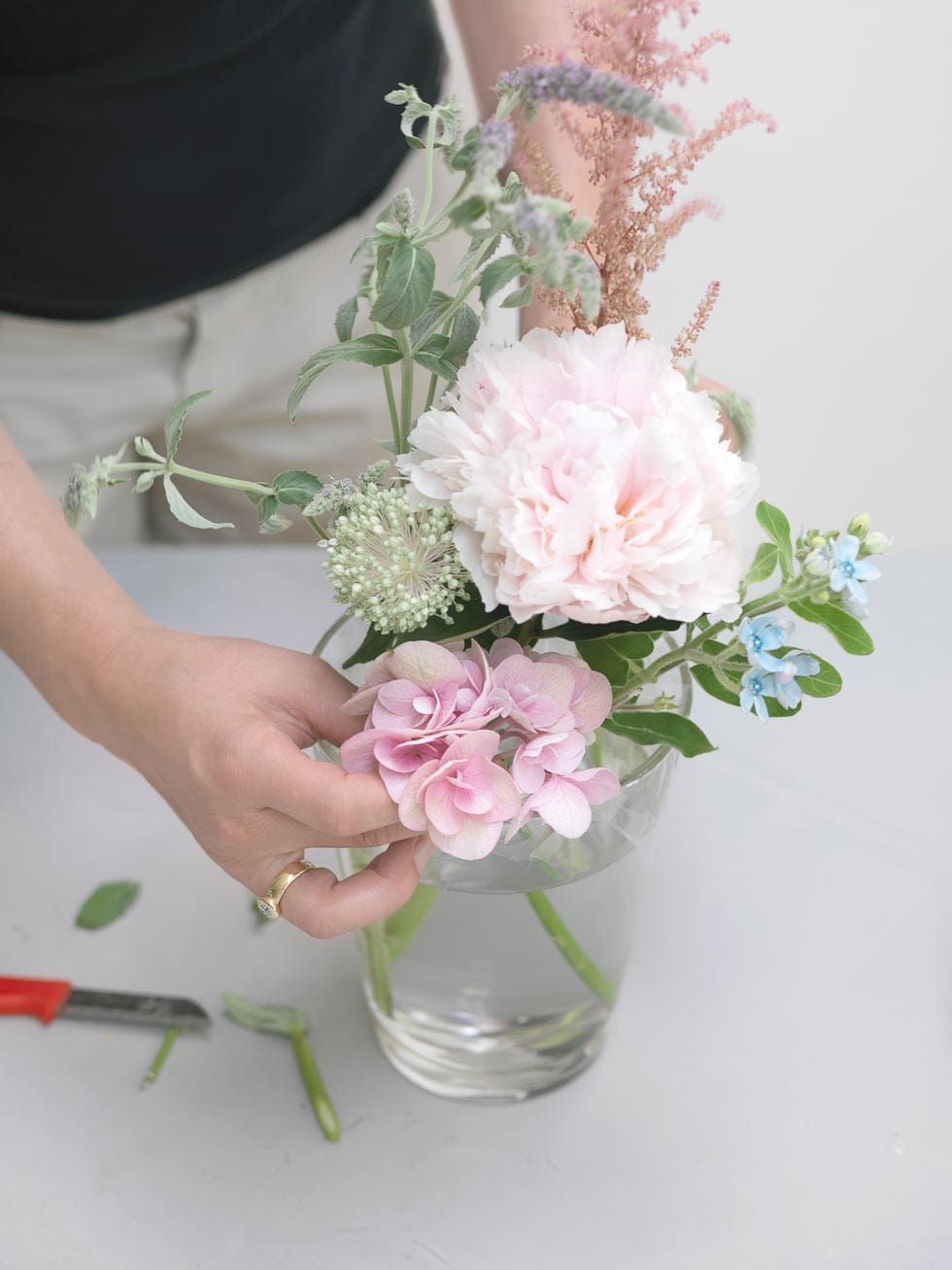 Anleitung Blumenstrauß Tischdeko selber machen