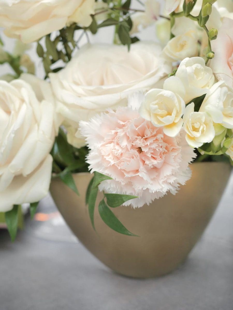 Tischdeko Hochzeit Blumengesteck