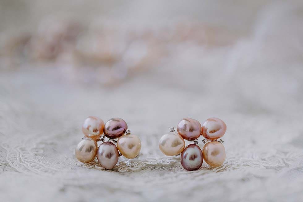 Braut Ohrringe Perlen