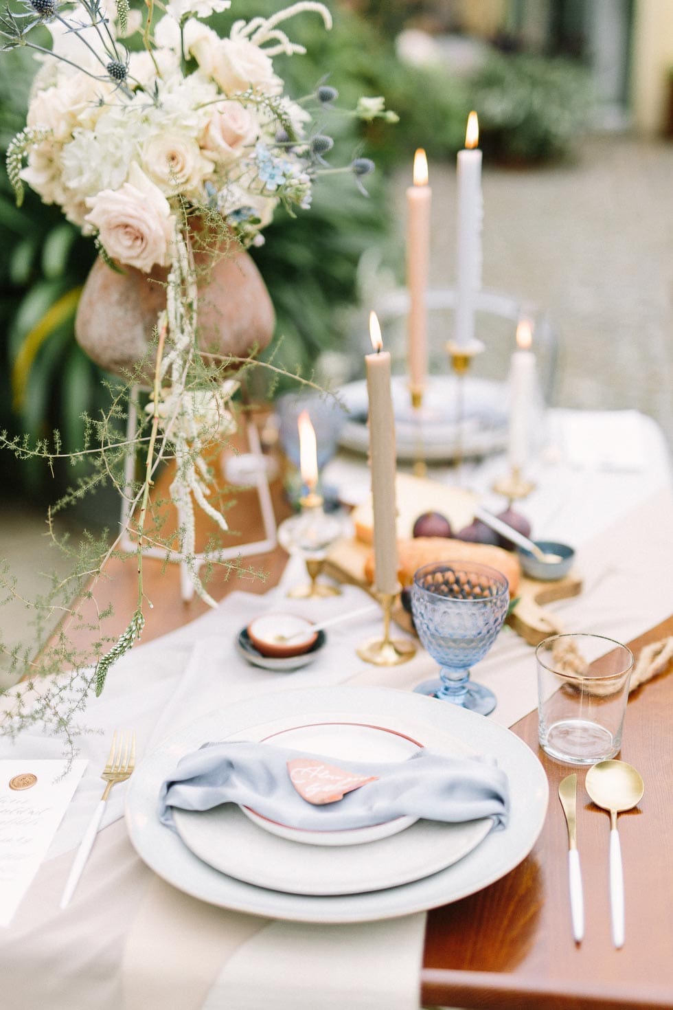 Tischdeko kleine Hochzeit