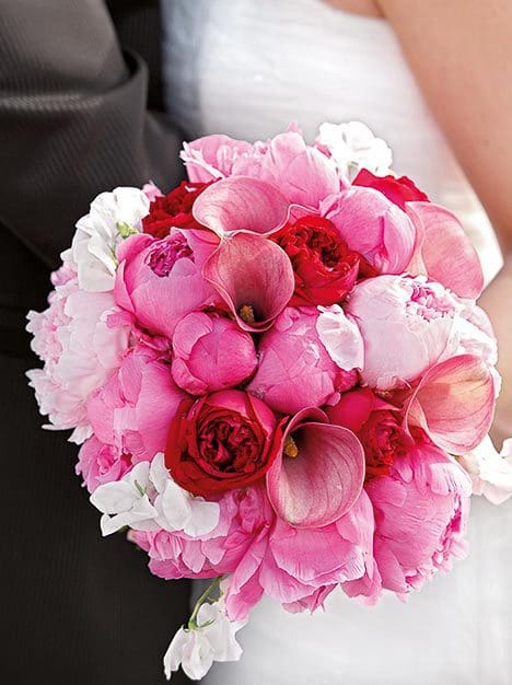 Brautstrauß Pink Calla