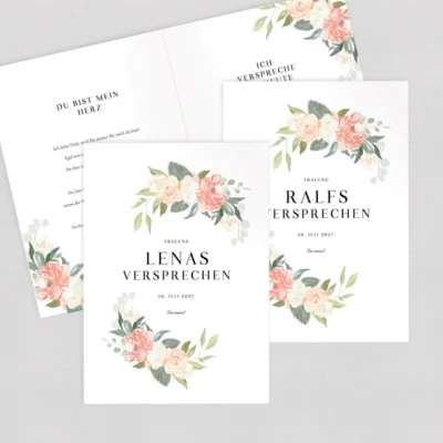 Ehegelübde Hefte & Bücher Blumenmeer