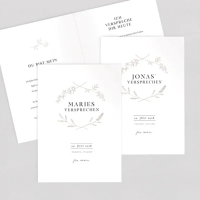 Ehegelübde Hefte & Bücher Vintage Vibes