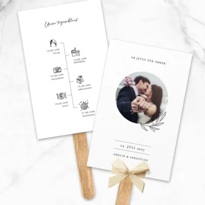 Fächer Hochzeit Foto Kreis