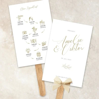 Fächer Hochzeit Golden Branch