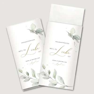 Freudentränen Taschentücher Banderole Eukalyptus