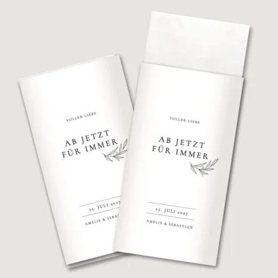 Freudentränen Taschentücher Banderole Just Love