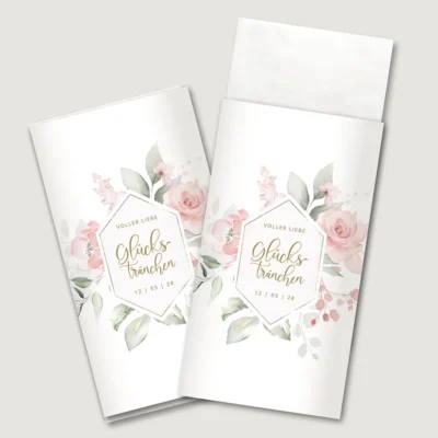 Freudentränen Taschentücher Banderole romantisch