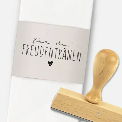 Freudentränen Taschentücher Stempel Herz