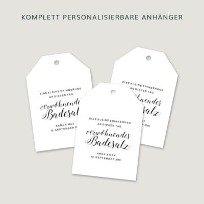 Summer-Ray 50 Personalisierte Geschenkanhänger Für Babyparty - Wasserfarben-Design Mit Dankesaufschrift