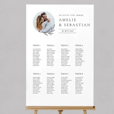 Sitzplan Foto individuell gestalten
