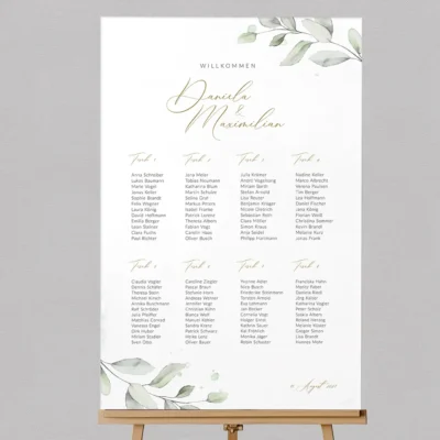 Sitzplan Eukalyptus individuell gestalten