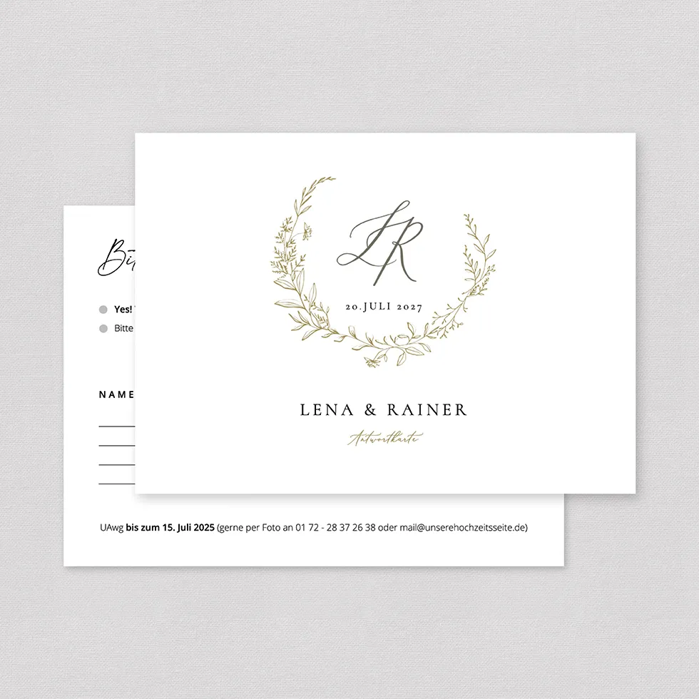 Antwortkarte “Vintage Dream” Antwortkarte Vintage elegant