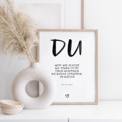 Liebe Poster Spruch individuell
