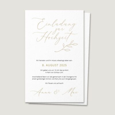 Einladung Vorlage elegant