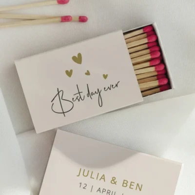 Streichholzschachtel Best day ever