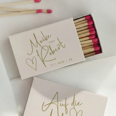 Streichholzschachtel Namen individuell
