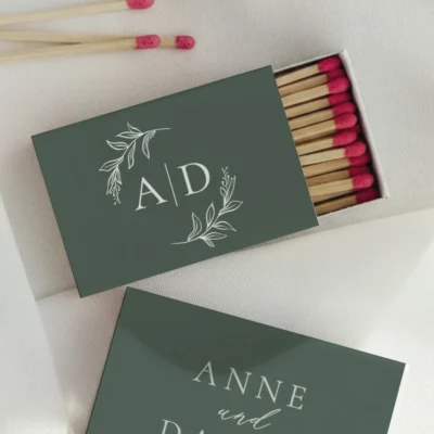 Streichholzschachtel bedrucken Logo