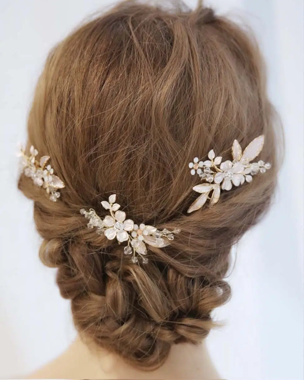 18 Stück Perlen & Strass Haarnadeln Für Hochzeit – U-Form, Für Braut, Brautjungfern & Blumenmädchen