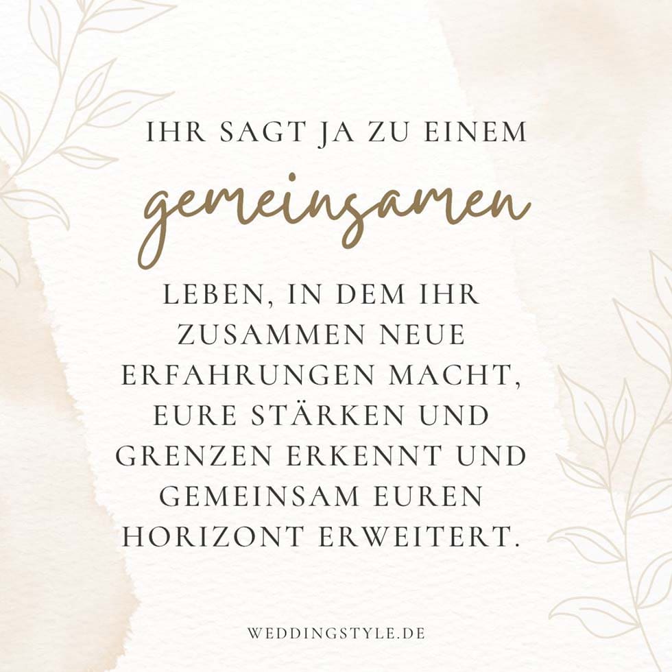 Spruch Glückwunschkarte Hochzeit