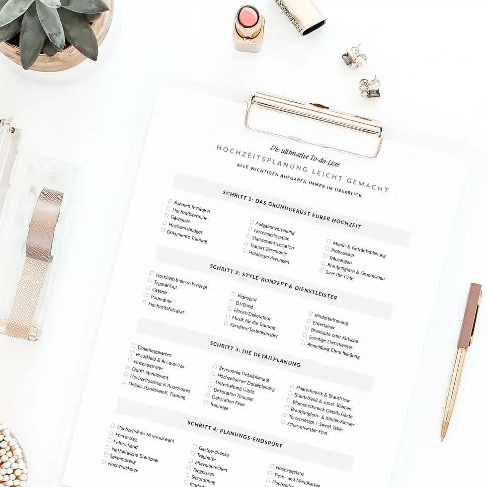 Checkliste Hochzeit Download Checkliste Hochzeit Download