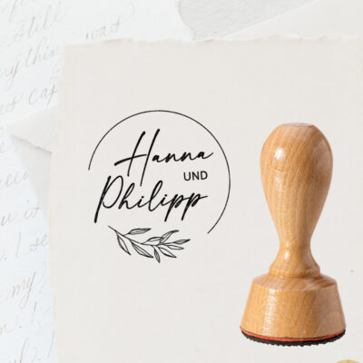 Namen Stempel Hochzeit personalisiert