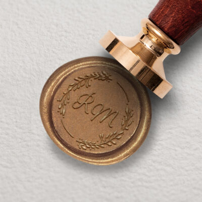 Initialen Siegelstempel Natural Design