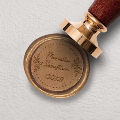Siegelstempel Hochzeit Namen Datum